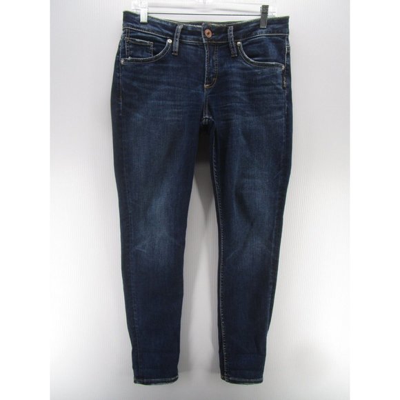 Silver Jeans 28 Boyfriend Western Glove Work Denim Pants Logo 31X31 - Picture 1 of 11